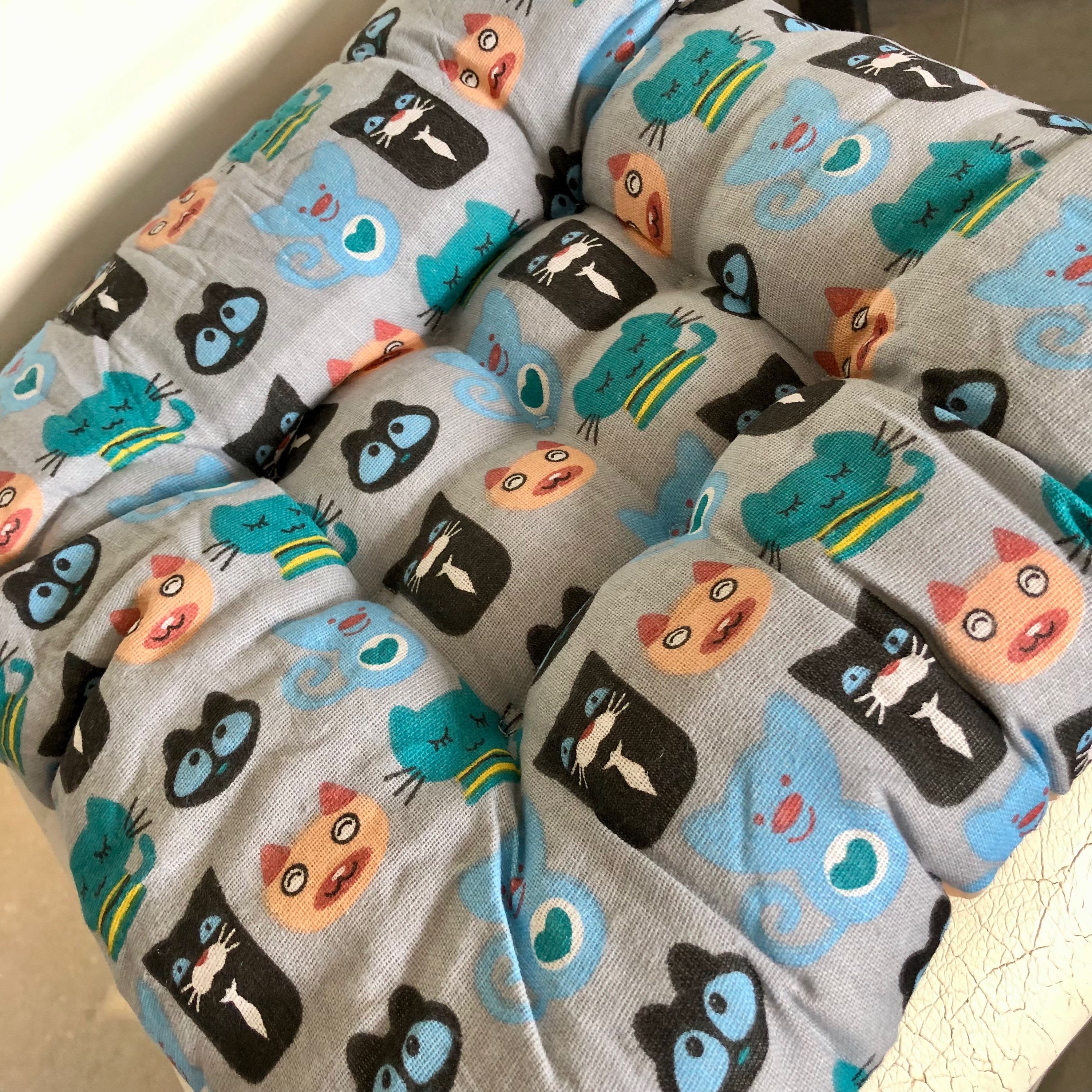 Colorful Seat Pad / Cushion - Cat