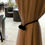 Thumbnail: Magnetic Curtain Drape Tie Backs (Set of 2) - Black