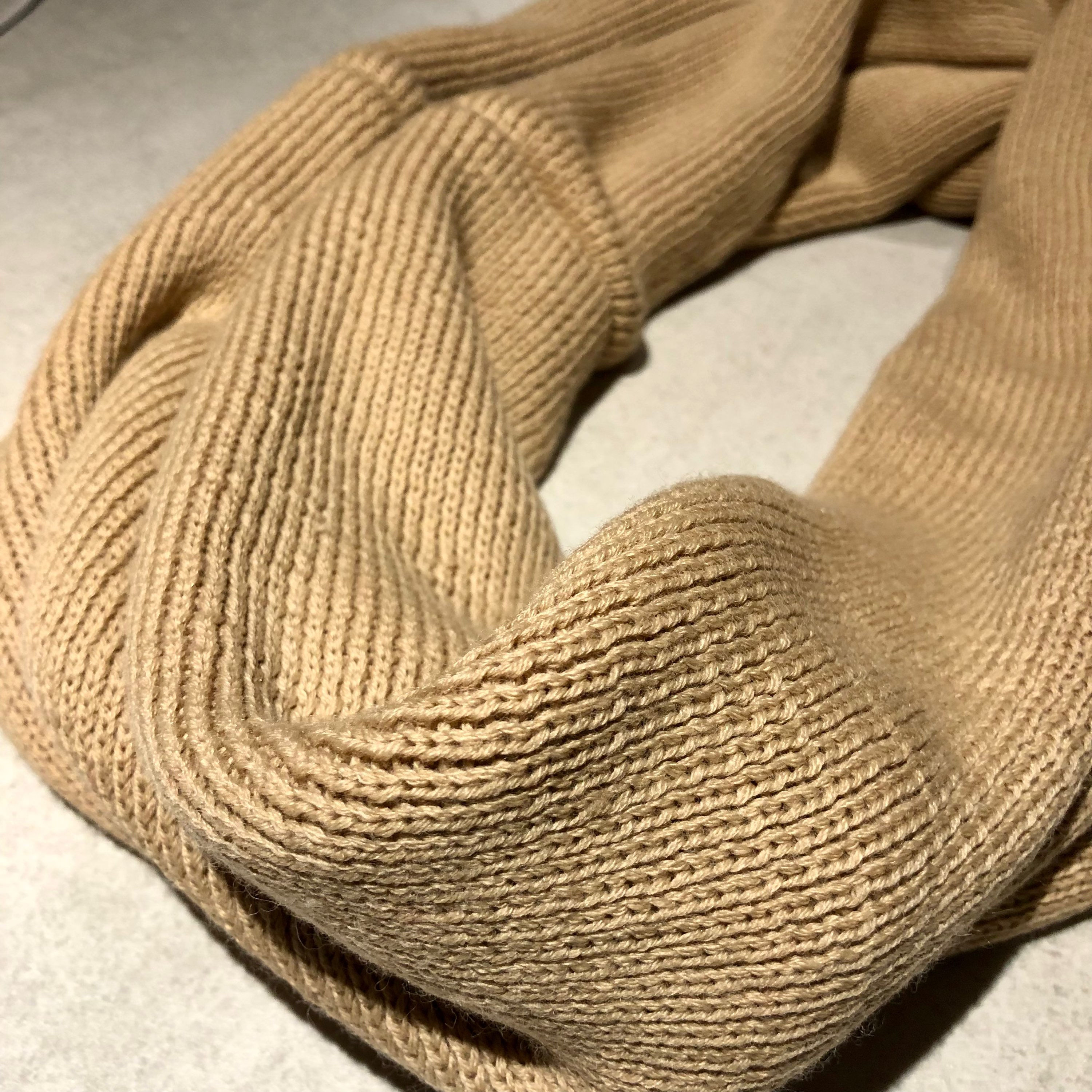 Emilia Lay Wool Knitted Snood (Camel)