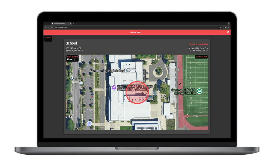 LifeSpot Commander - statuses of users and armed staff