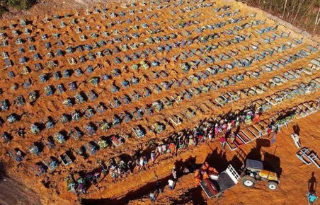Brasil registra 3.650 nuevas muertes por covid, un nuevo récord diario y puede llagar a los 5 mil