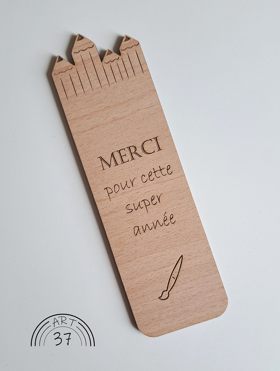 Miniature : Marque-page crayons et pinceau