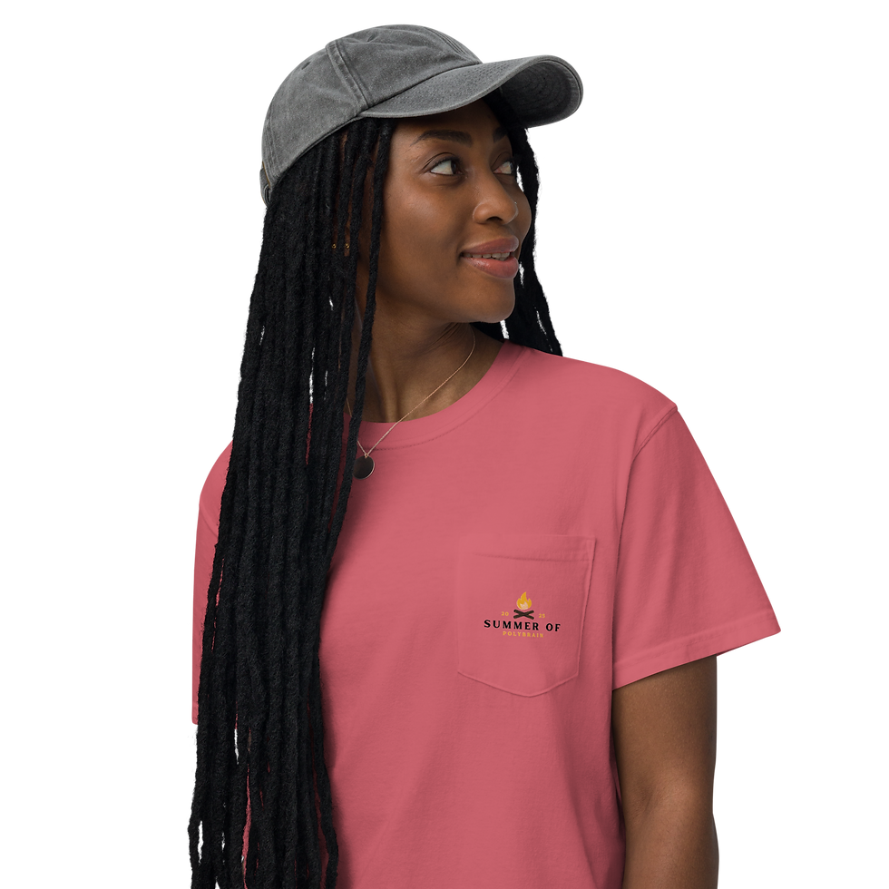 Thumbnail: Summer of PolyBrain 2025 Pocket T-Shirt