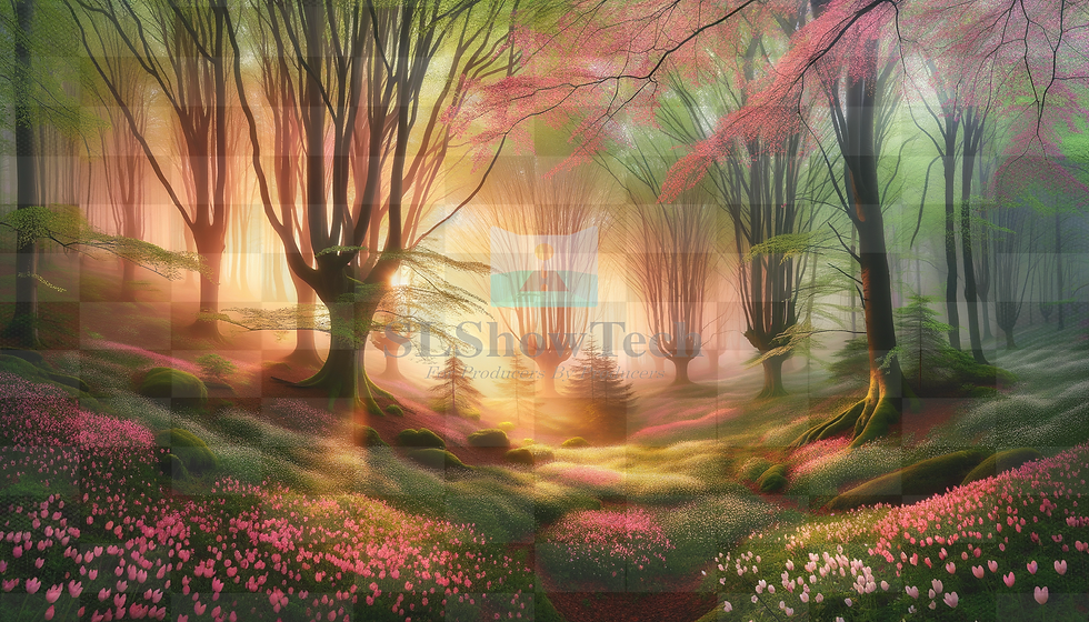 Thumbnail: Scenic Projection Images for Magical Forest At Different Times Of Day