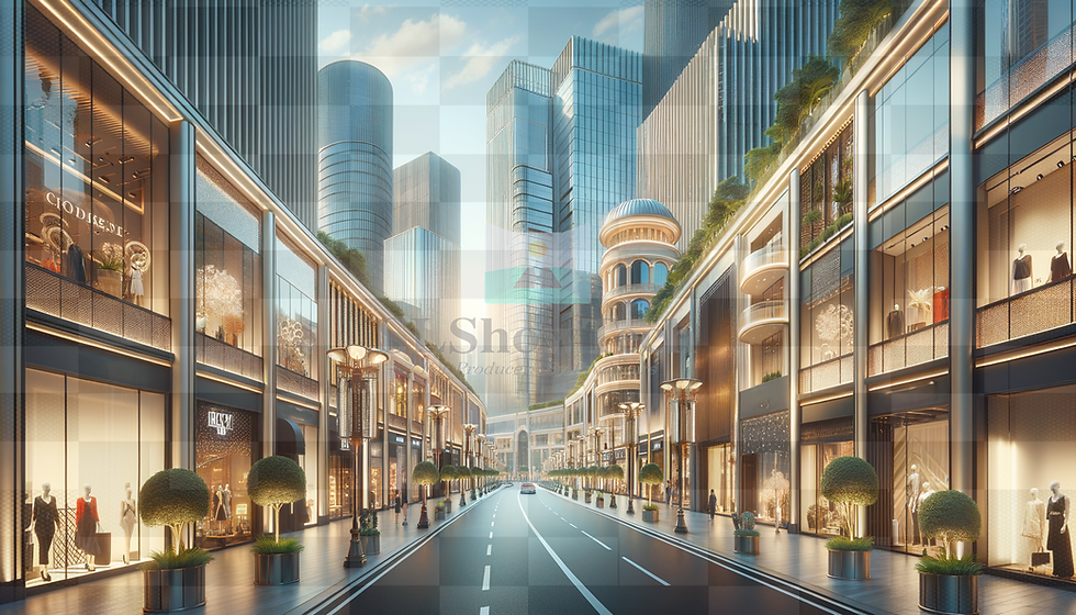 Thumbnail: Bustling Modern Cityscapes - Scenic Projections