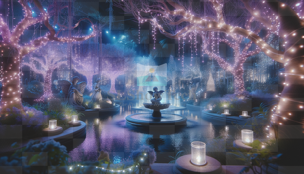 Thumbnail: Enchanted Gardens with Fountains and Statues - Scenic Projections