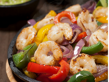 Easy Shrimp Fajitas