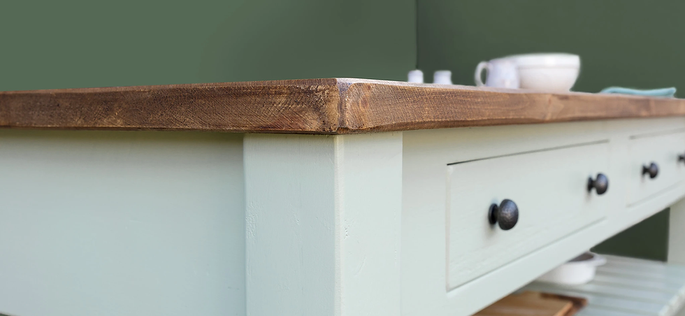 Thumbnail: Honeydew 4 Drawer Freestanding Rustic Kitchen Island
