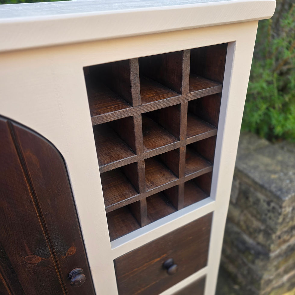 Thumbnail: Amontillado Freestanding Knick Knack Wine Rack Larder Cupboard