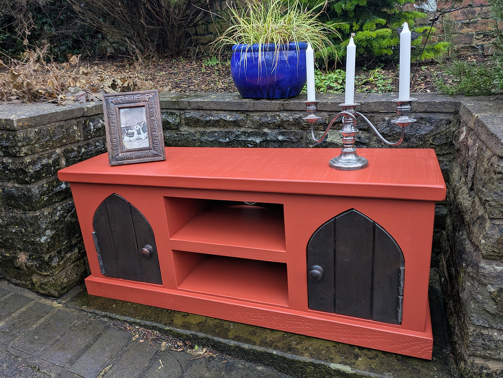 Thumbnail: Shadowvale Gothic Rustic TV Stand