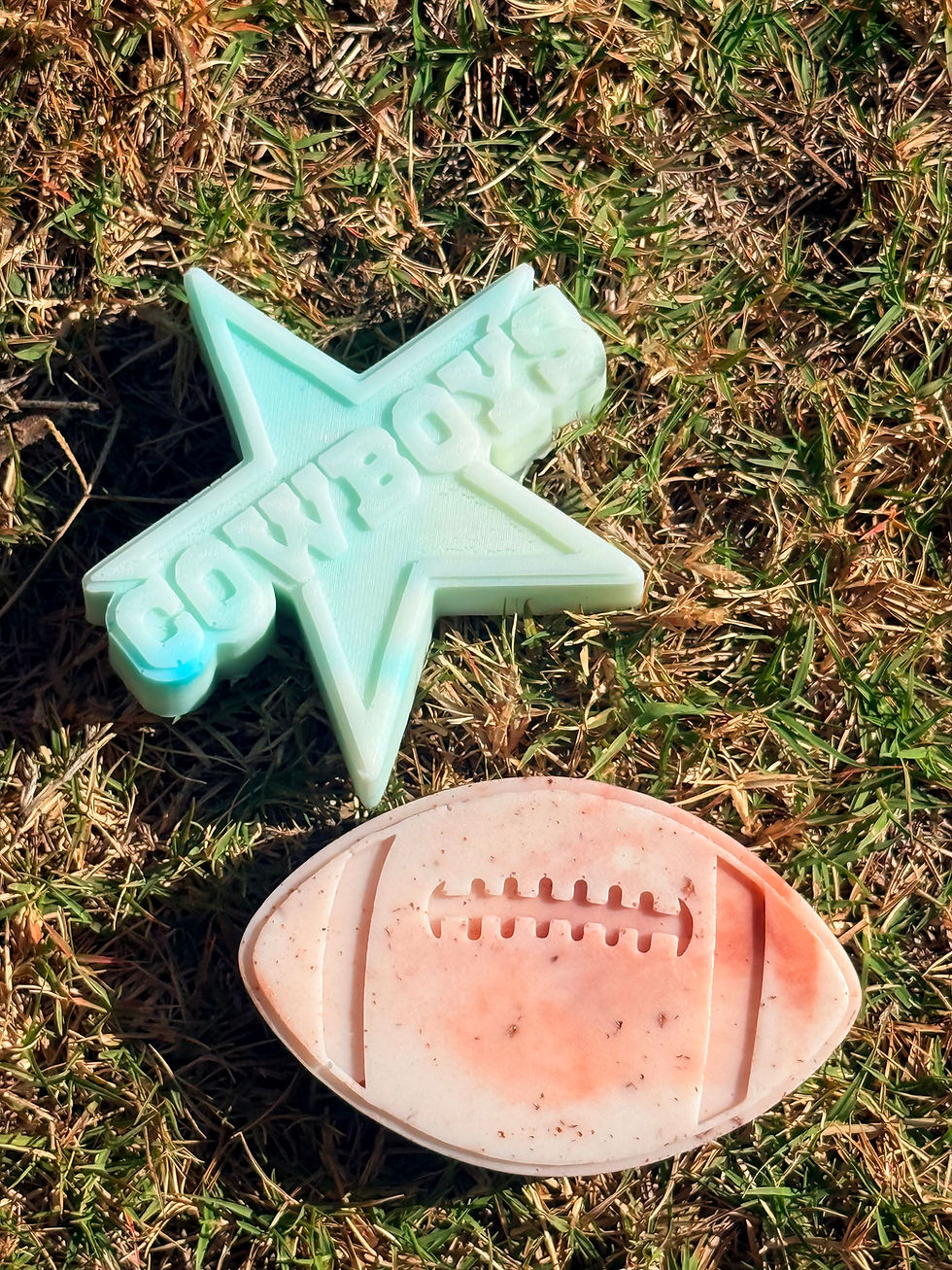 Dallas Cowboys and Football Triple Butter Soap