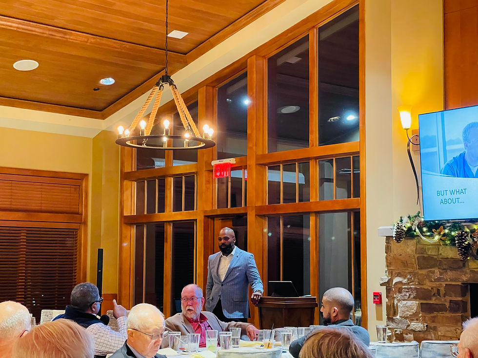 Dr. Richard Greenhill answering questions on AI in healthcare.