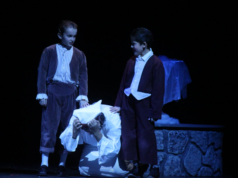 Christmas Carol Scrooge with Kids