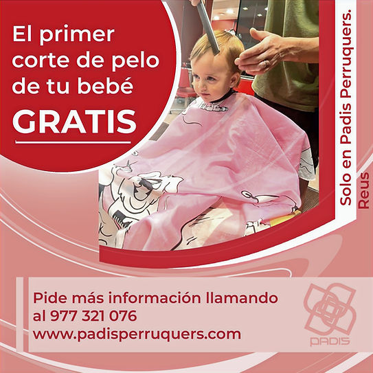promocion corte de bebes gratuito padis perruquers.jpg