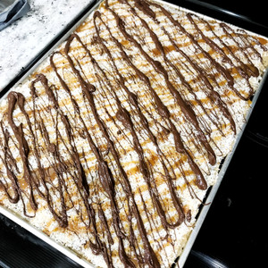 samoa sheet cake