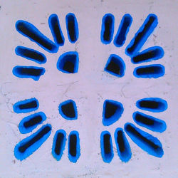 Detail of Window in White and Blue