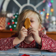 Girl with Gingerbread Man