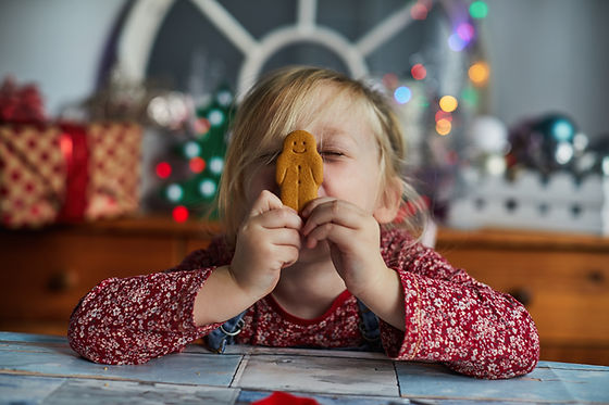 Child with gingerbread