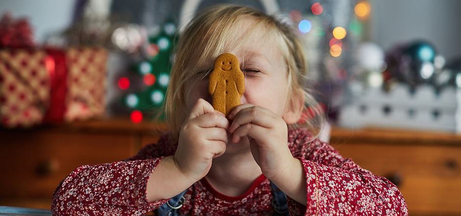 Girl with Gingerbread Man