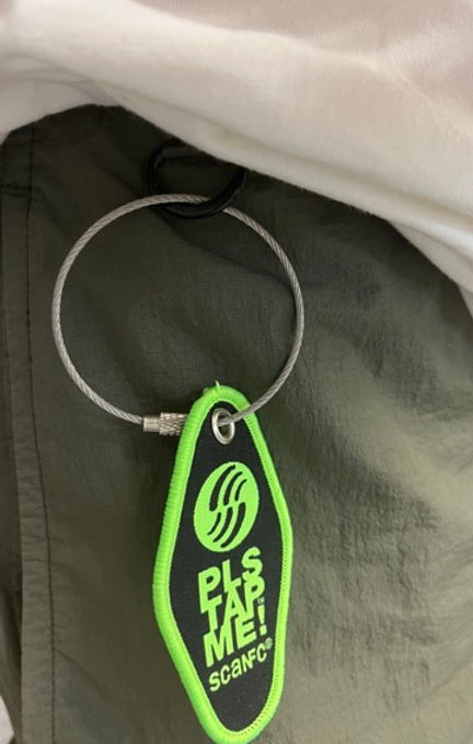 NFC woven keychain