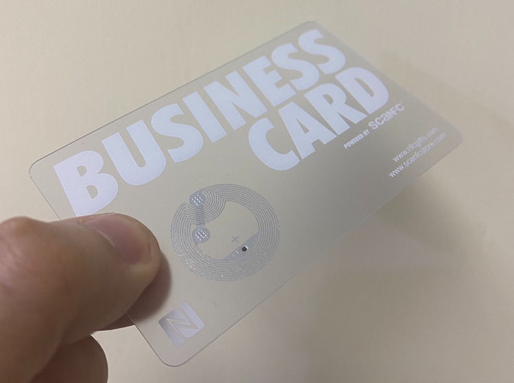 NFC business card for networking