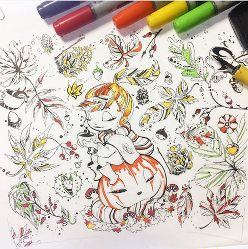 1. Pumpkin spice Latte 2017, 297 x 210 mm for 5500 JPY.JPG