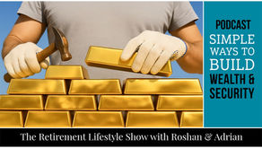 man building a brick wall with solid gold bricks to represent building wealth