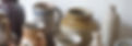 Row of ceramic jars linking through to shop