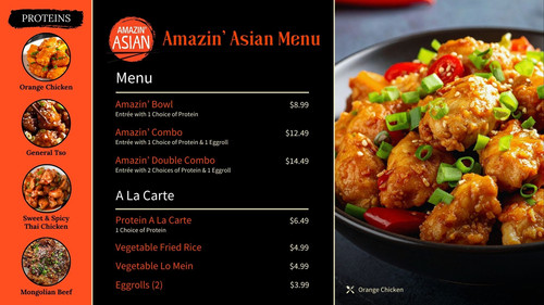 Amazin' Asian Digital Menu Board File | myCore-MarkPOS