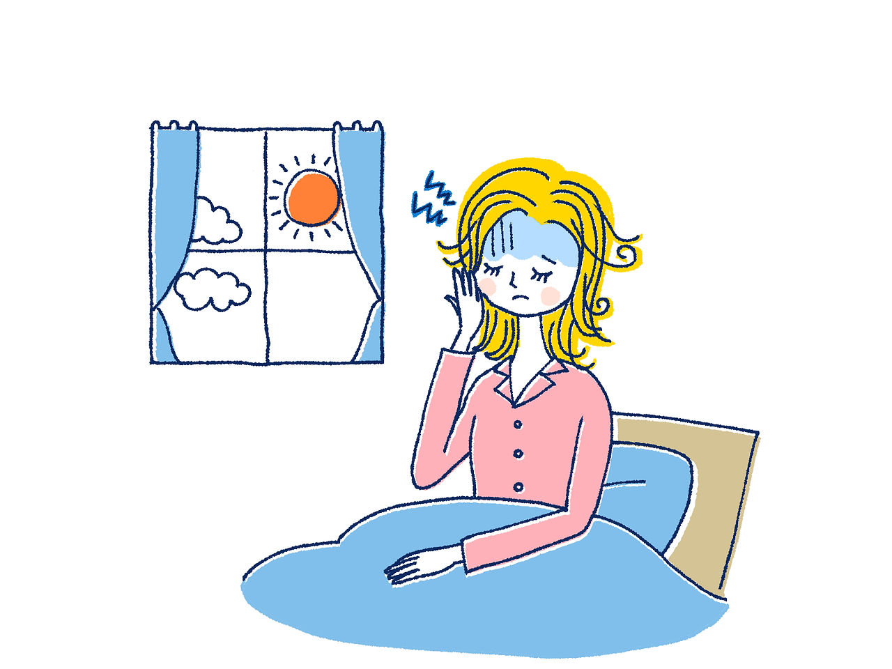 睡眠トラブル　寝た気がしない　疲れが取れない朝