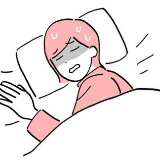 睡眠トラブル 寝汗 目が覚める 寝付けない