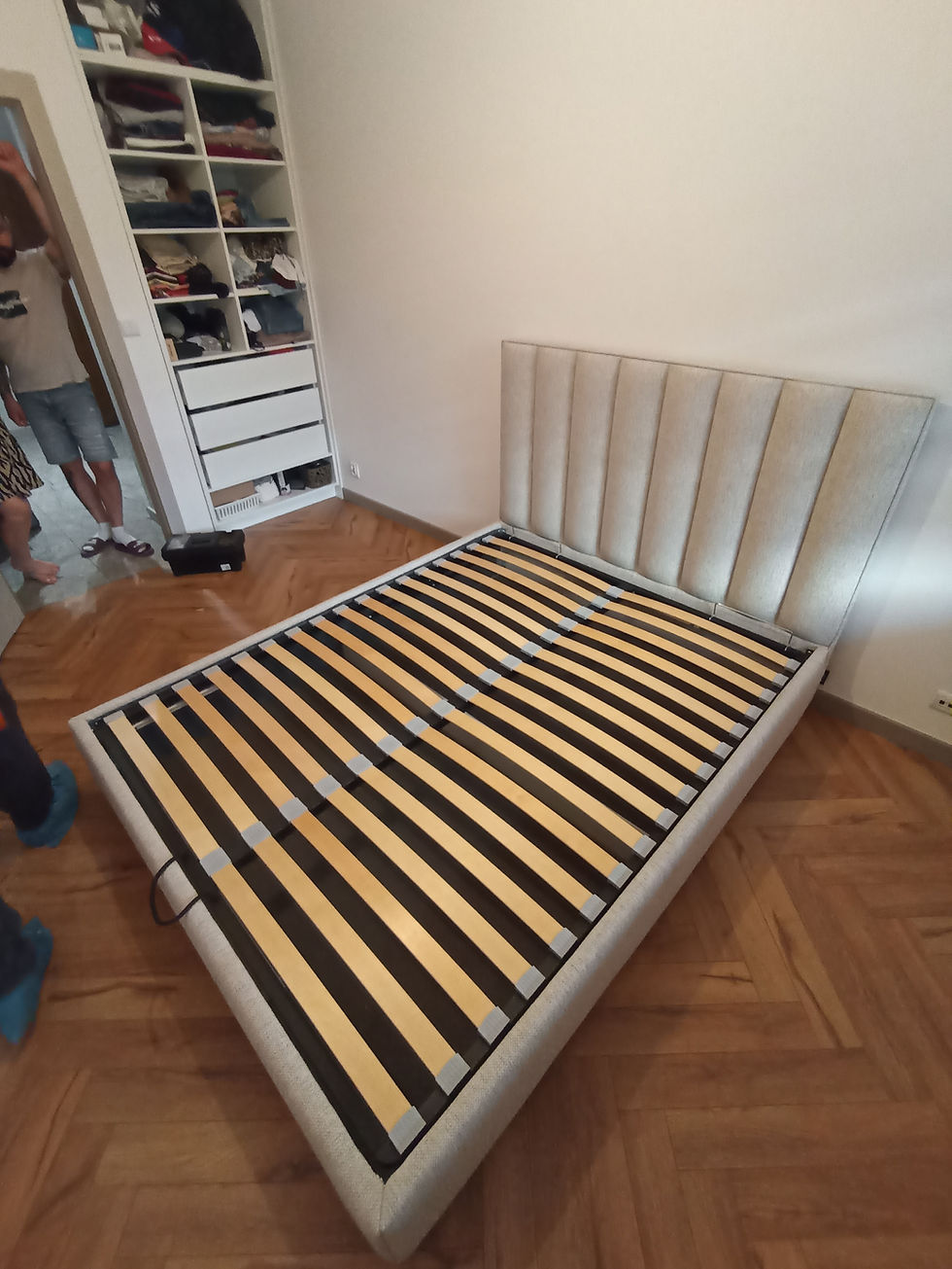 Miniatura: Łóżko Dunum z pojemnikiem I grupa tkanin