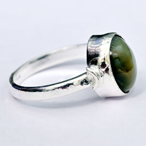 Thumbnail: cat eye silver ring 2