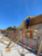 Construction site and blue sky