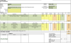 Costing sheets