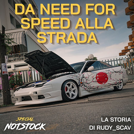 Rudy è nato in una famiglia quasi tutta composta da piloti da rally… ma invece di seguire la strada di famiglia ha deciso di prenderne una tutta sua! Quella dello street drift! Una semplice Nissan S13 completamente rivoluzionata per lo street drift… con persino una grafica creata su Need for Speed…