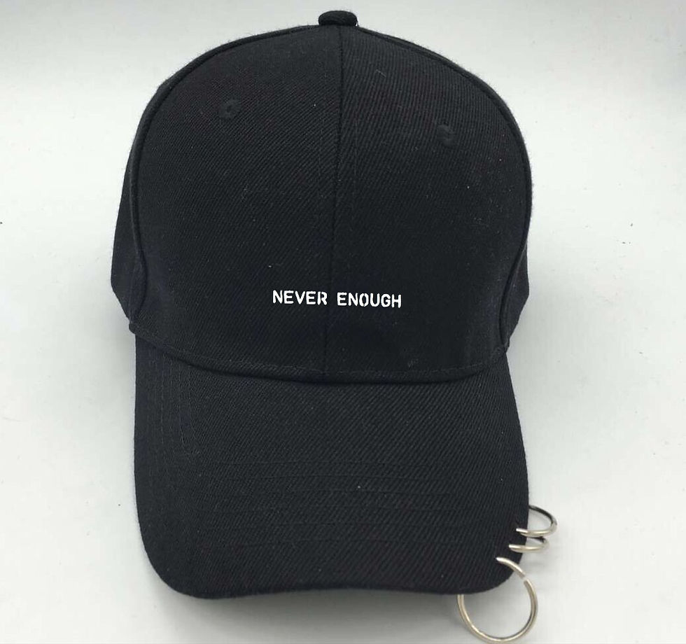 Miniature : NEVER ENOUGH Metalring Black Cap