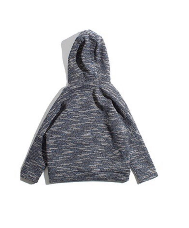 サムネイル： SHANGHOOD Grey Knitted Hoodies