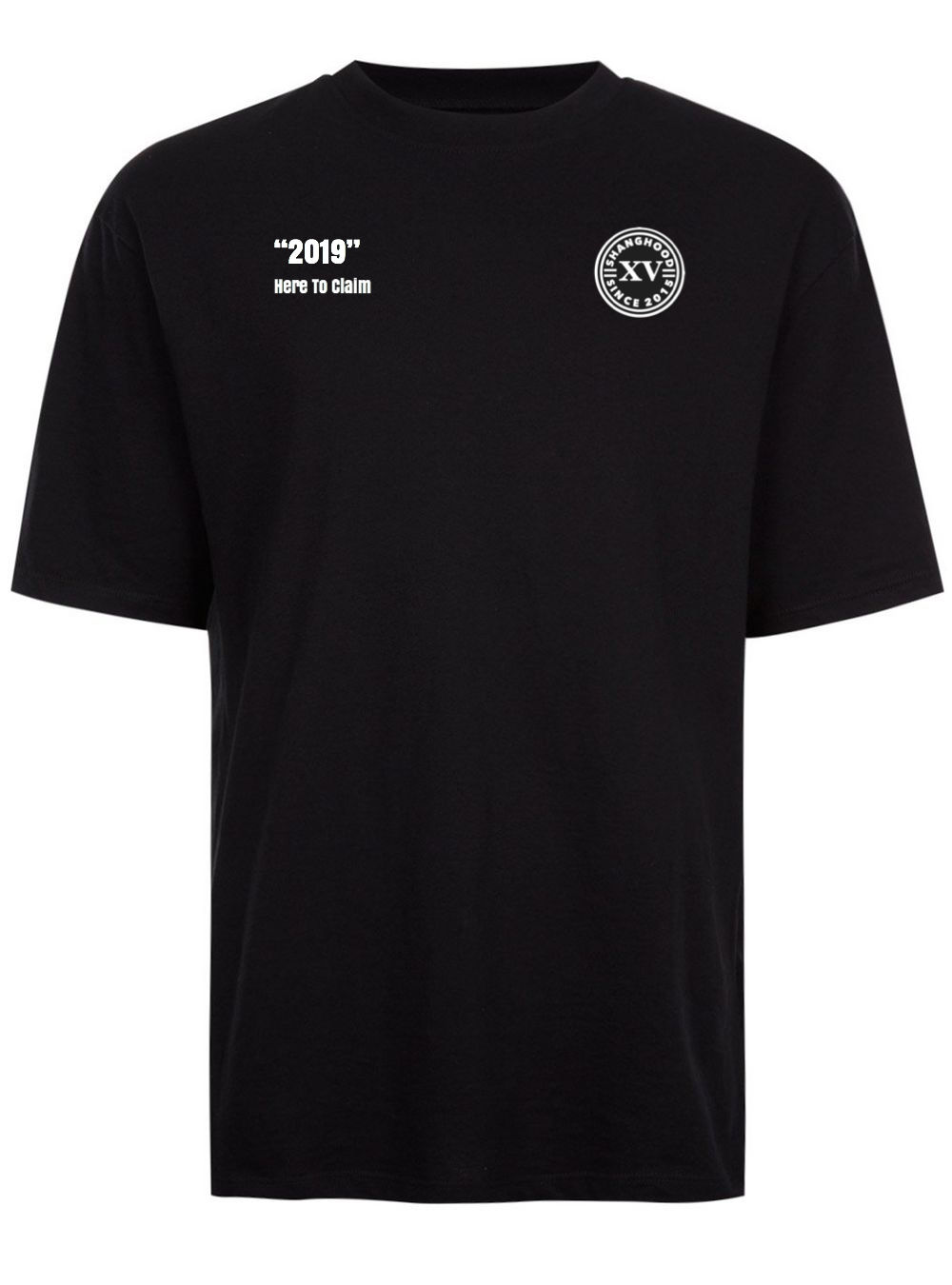 Here To Claim Black Tee