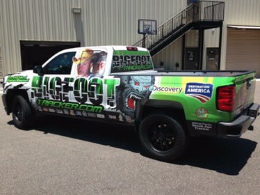 partial truck wrap in Daytona Beach Florida vehicle graphics and sign shops