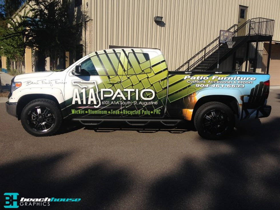 Vehicle wraps, graphics and more