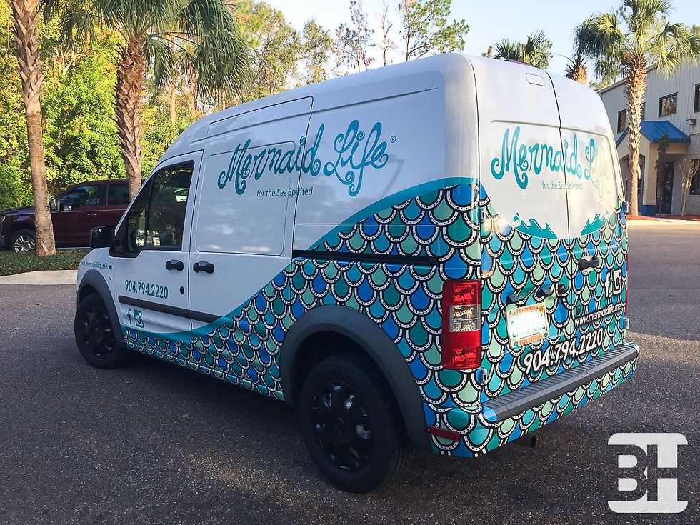 Custom Graphics for company delivery van