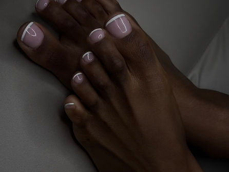 Russian gel pedicure