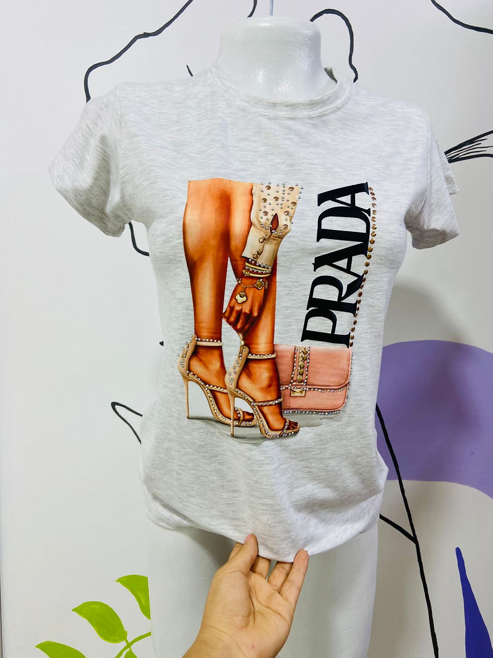 Camiseta para dama larga