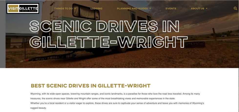 Scenic Drives in Gillette-Wright