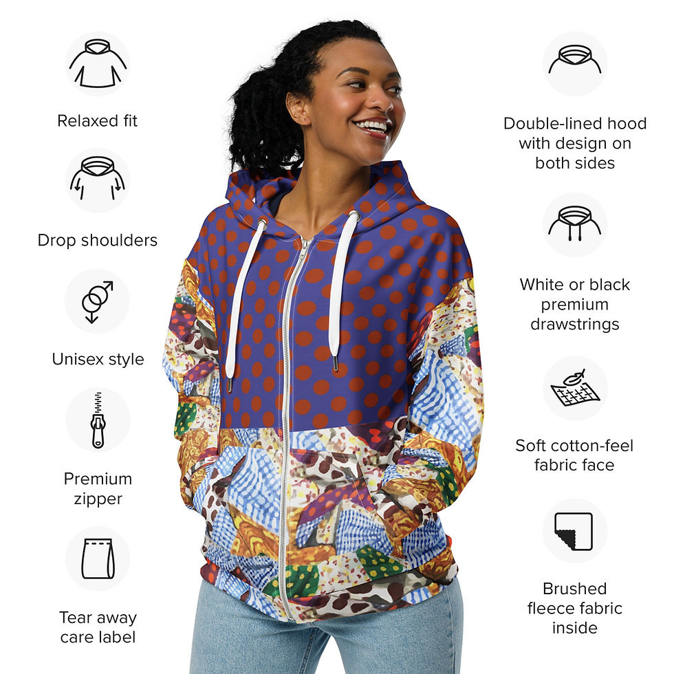Thumbnail: No Logos Unisex zip hoodie