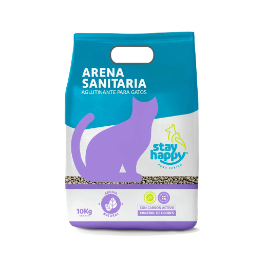 Arena Stay Happy 16 kg – Pack 4×4 kg Aglutinante con Carbón