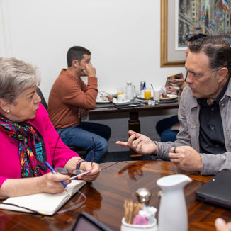 Se reúne Mauricio Kuri con la canciller Alicia Bárcena
