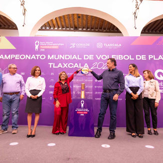 Llega a Querétaro el Trophy Tour del Campeonato Mundial de Voleibol de Playa 2023
