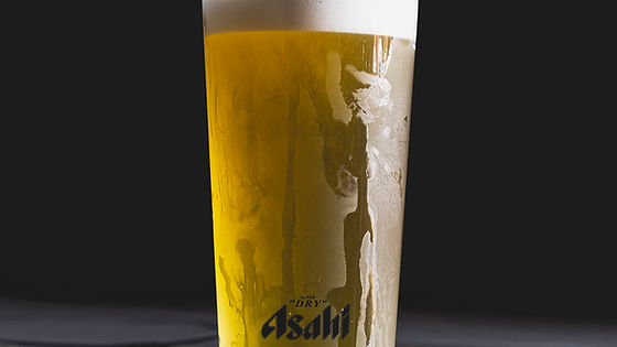 300ml Asahi beer on tap